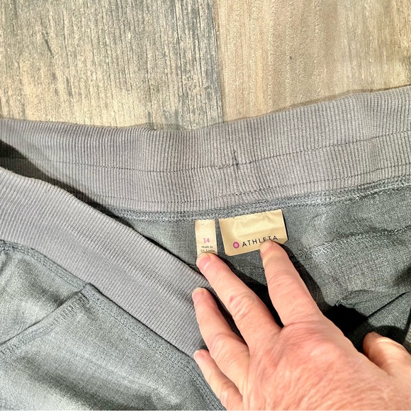 Athleta Wool City Joggers Gray Sportswear Loungewear Casual Womens 14 Pants Grey - Picture 3 of 8